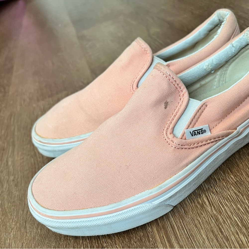 Vans Kids Peach Slip-On Sneakers